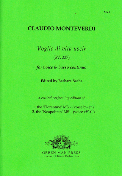 Monteverdi, Claudio (1567–1643): Voglio di vita uscir (SV. 337)