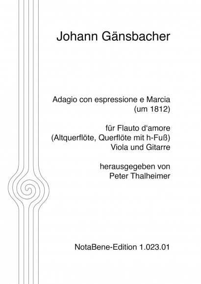 Gänsbacher, Johann (1778–1844): Adagio con espressione and Marcia