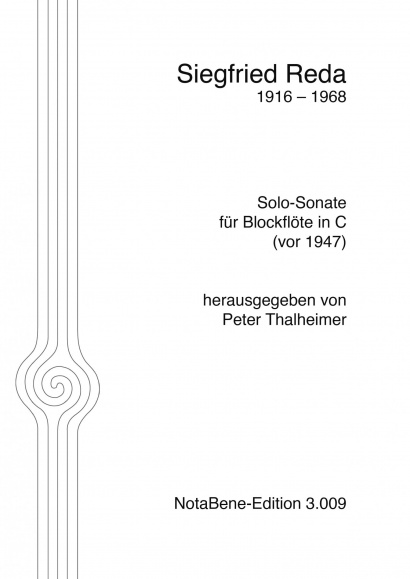 Reda, Siegfried (1916–1968): Solo Sonata