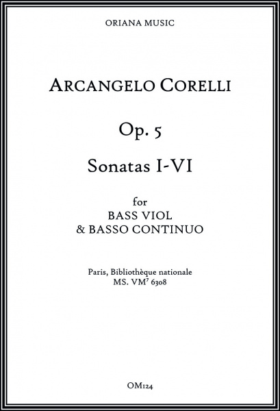 Corelli, Arcangelo (1653–1713):<br>Sonaten op. 5 – Sonaten I–VI