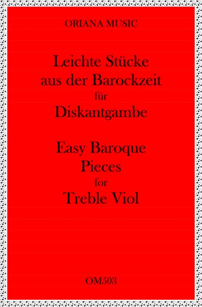 Easy Baroque Pieces for Treble Viol