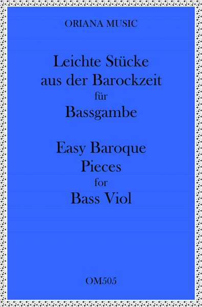 Easy Baroque Pieces for Bass Viol