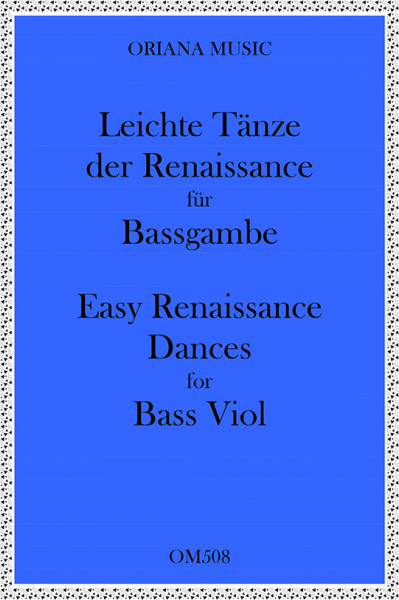 Easy Renaissance Dances for 2  Bass Viols 