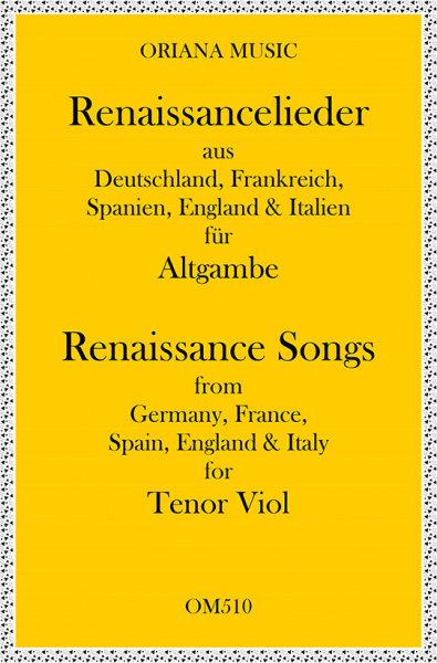 Renaissance Songs for 2 Tenor Viols (Easy) 