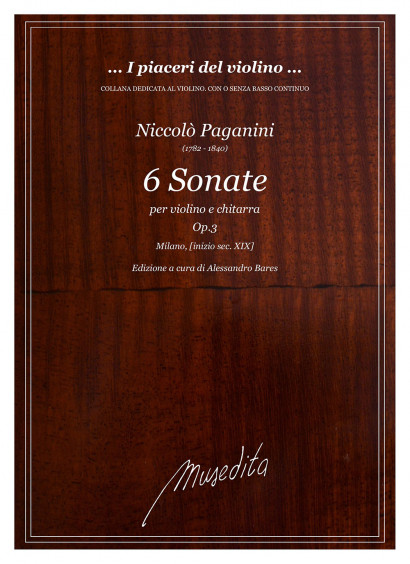 Paganini, Niccolò (1782–1840): 6 Sonate op. 3