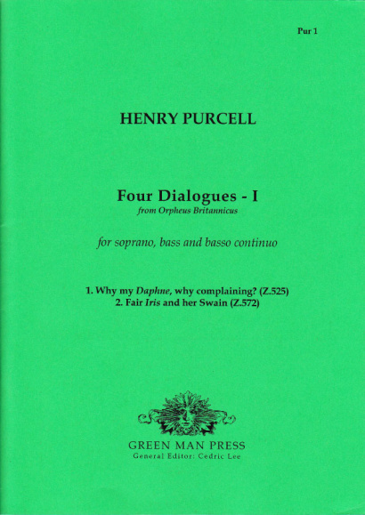 Purcell, Henry (1659-1695): 4 Dialogues<br>- Band I