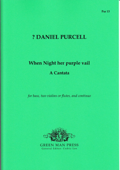 Purcell, Daniel ? (~1664-1717): When Night her purple vail