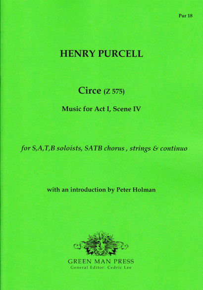 Purcell, Henry (1659–1695): Circe (Z 575)<br>– Partitur & Stimmen