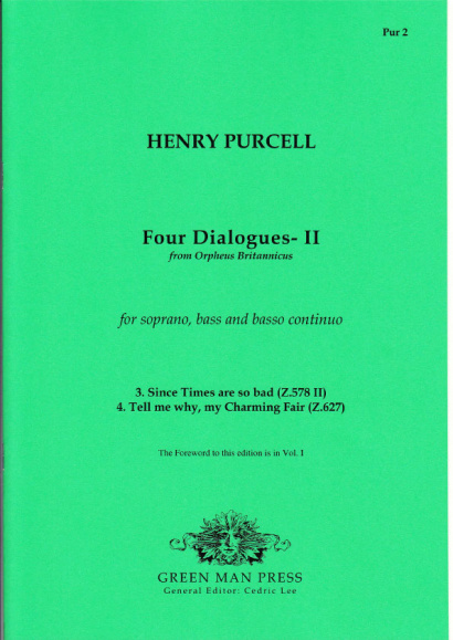 Purcell, Henry (1659-1695): 4 Dialogues<br>- Volume II