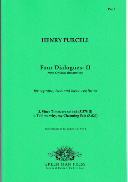 Purcell, Henry (1659-1695): 4 Dialogues<br>- Band II