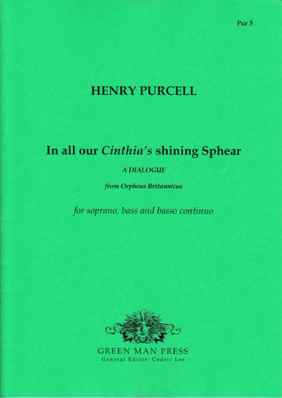 Purcell, Henry  (1659-1695): In all our Cinthia’s shining Sphear<br>- Band I