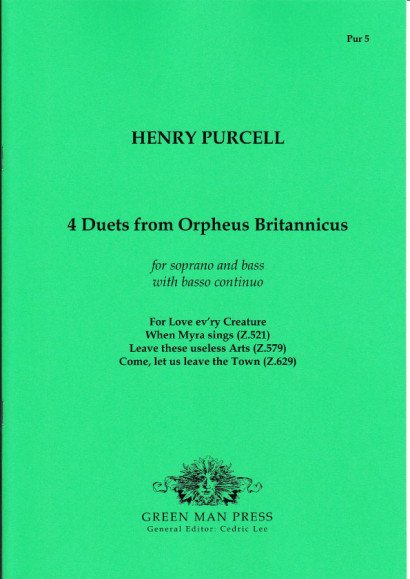 Purcell, Henry (1659-1695): 4 Duets from Orpheus Britannicus