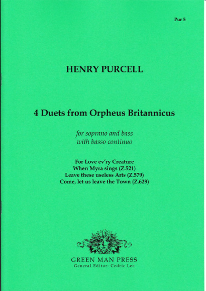 Purcell, Henry (1659-1695): 4 Duets from Orpheus Britannicus