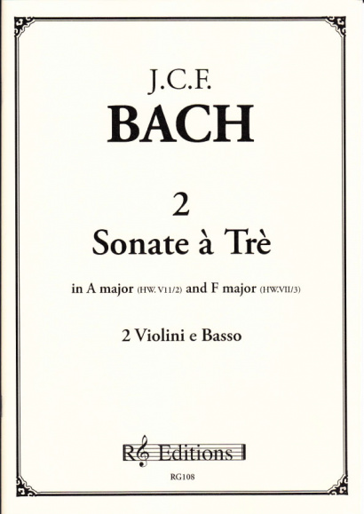 Bach, Johann Christoph Friedrich (1732-1795): 2 Sonatas