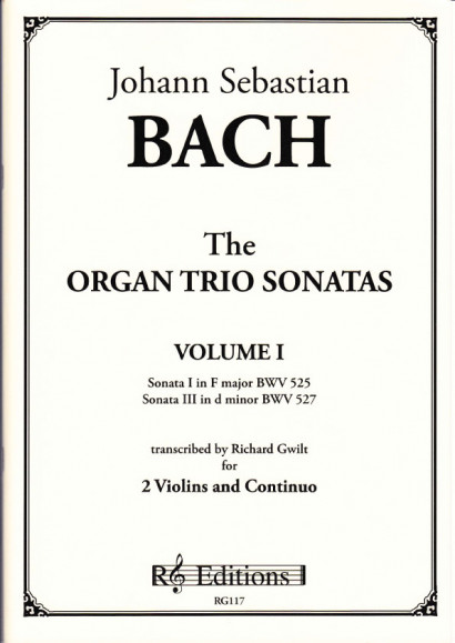 Bach, Johann Sebastian (1685-1750): Organ Trio Sonatas<br>- Volume I (2 violins)