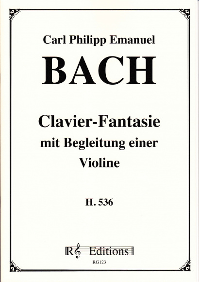 Bach, Carl Philipp Emanuel (1714-1788): Clavier-Fantasie mit Begleitung einer Violine H. 536