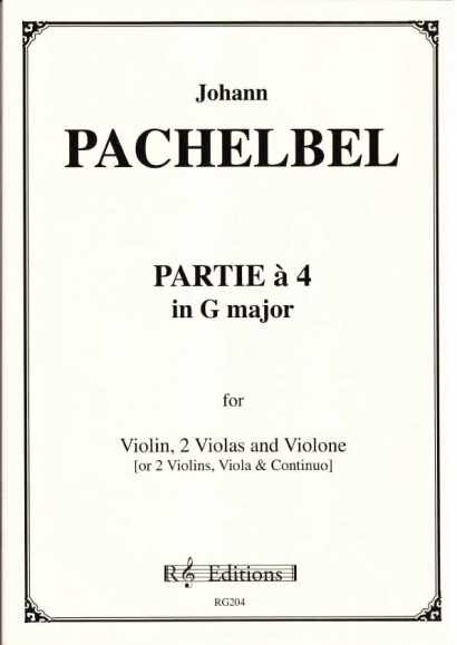 Pachelbel, Johann (1653-1706): Partie a 4 in G-Dur