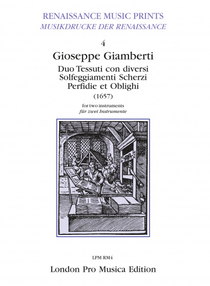 Giamberti, Gioseppe (1600–1664):<br><br>Duo Tessuti con diversi Solfeggiamenti Scherzi Perfidie et Oblighi