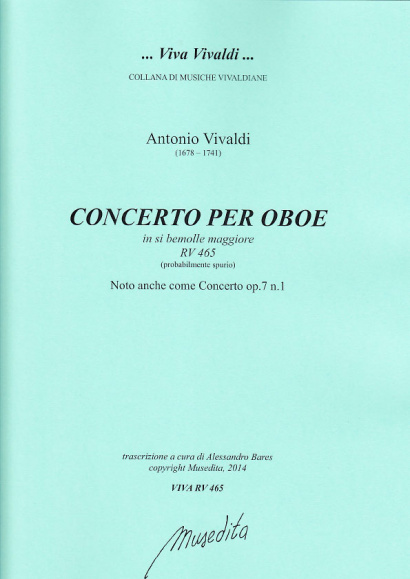 Vivaldi, Antonio (1678–1741): Concerto B-Dur RV 465 op. 7, 1