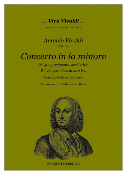 Vivaldi, Antonio (1678–1741): Concerto A Minor RV 500–463