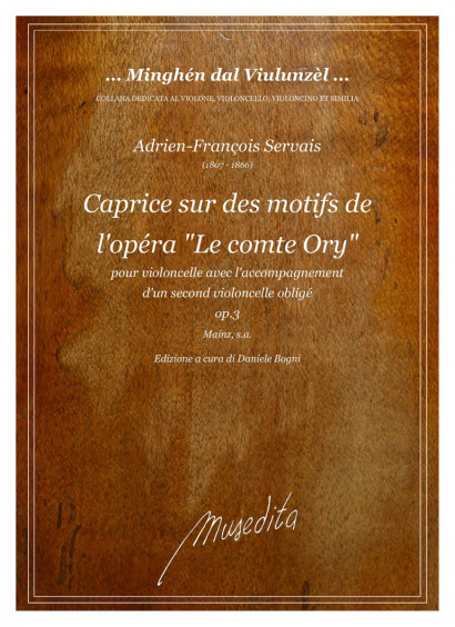 Servais, Adrien-Francois (1807–1866): Caprice sur des motifs de l’opéra „Le comte Ory“ op. 3