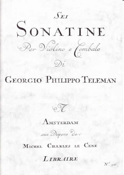 Telemann, Georg Philipp (1681-1767): Sei Sonatine