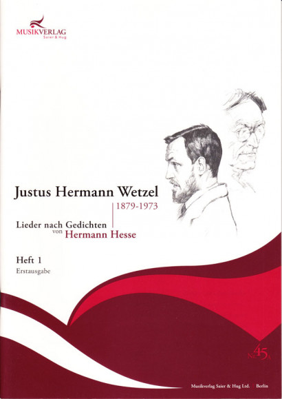 Wetzel, Justus Hermann (1879–1973): 42 Lieder nach Gedichten von Hermann Hesse - Band 1 (26 S.)