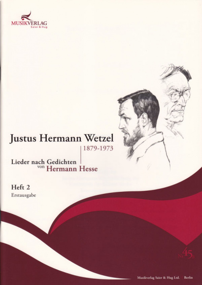 Wetzel, Justus Hermann (1879–1973): 42 Lieder nach Gedichten von Hermann Hesse - Band 2 (36 S.)