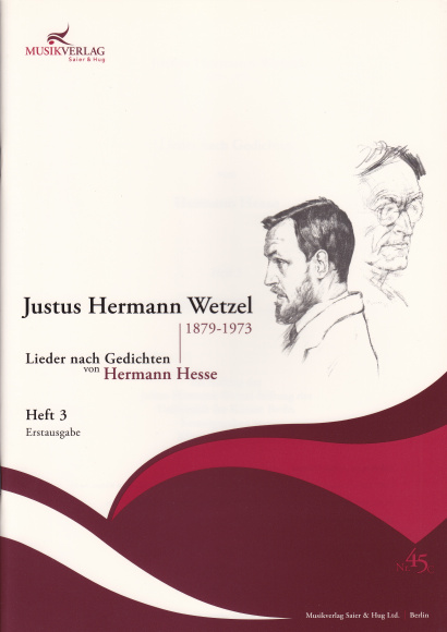 Wetzel, Justus Hermann (1879–1973): 42 Lieder nach Gedichten von Hermann Hesse - Volume 3 (32 pages)