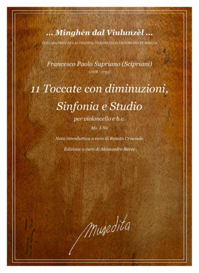 Supriano („Scipriani“), Francesco Paolo (1678–1753): 11 Toccate con diminuzioni, Sinfonia e Studio