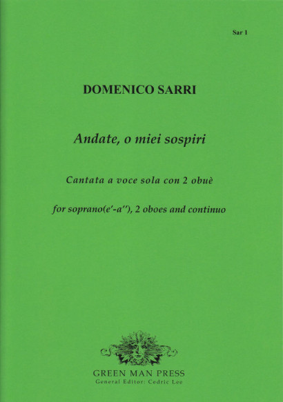 Sarri (Sarro), Domenico (1679–1744): Andate, o miei sospiri