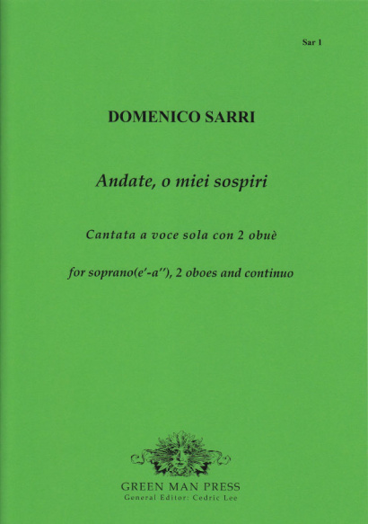 Sarri (Sarro), Domenico (1679–1744): Andate, o miei sospiri