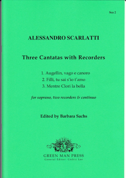 Scarlatti, Alessandro (1660-1725): Kantaten mit Blockflöten