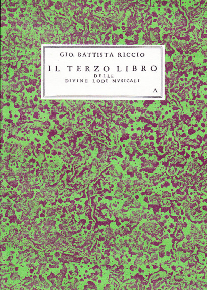 Riccio, Giovan Battista (16th/17th century): Il Terzo Libro 