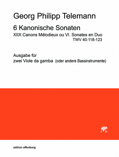 Telemann, Georg Philipp (1681–1767): 6 Kanonische Sonaten