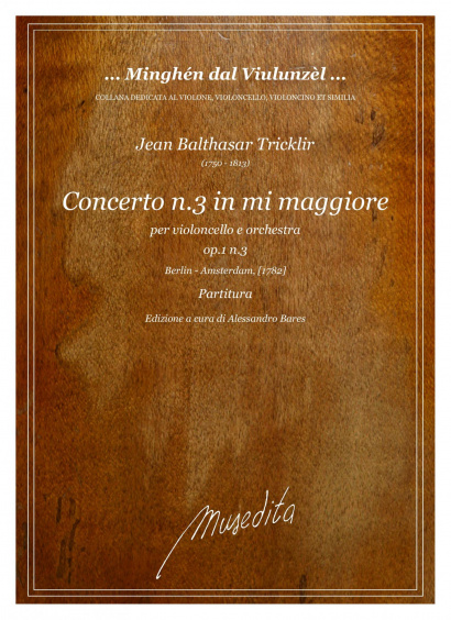 Tricklir, Jean Balthasar (1750–1813):<br>Concerto No. 3 in mi maggiore op. 1, 3