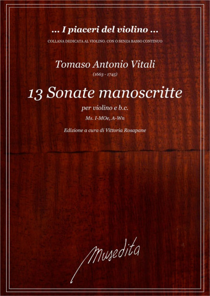 Vitali, Tomaso Antonio (1663–1745): 13 Sonate manoscritte
