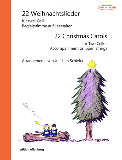 22 Weihnachtslieder für 2 Violoncelli