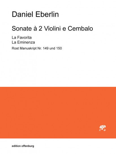 Eberlin, Daniel (1647–1714/15): Sonate à 2 Violini e Cembalo