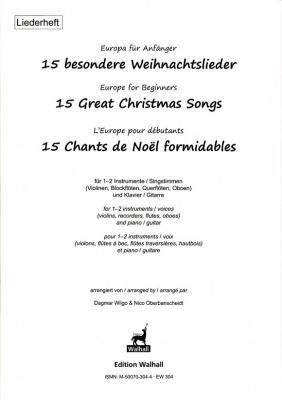 Europe for Beginners: 15 Great Christmas Songs<br>– Songbook