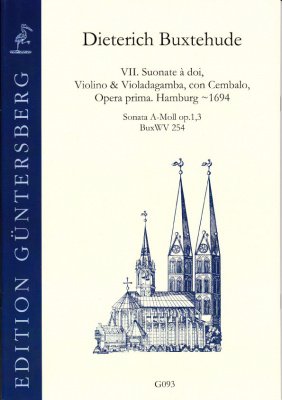 Buxtehude, Dieterich (~1637-1707): VI. Suonate à doi, Violino & Violadagamba, con Cembalo, Opera prima BuxWV 252-258<br>- Special prize for 7 volumes